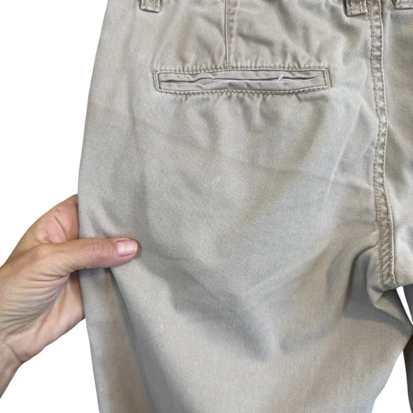 Free People 100% Cotton Chino Low Rise Khaki in Stone Size 0 #1991 - Picture 6 of 8